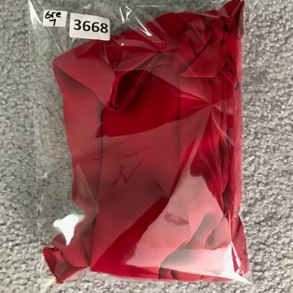 Atelier Nicole Miller Silk Blouse Wmns Sz P Red Peekaboo Shoulder Flutter Sleeve - Picture 8 of 8